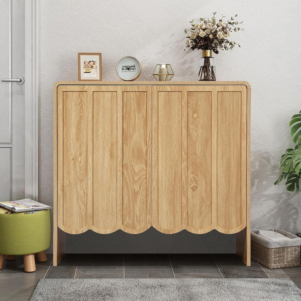 ORRD Sideboard Buffet Cabinet Set of 2, Accent Storage Cabinet with 2 Doors, ...