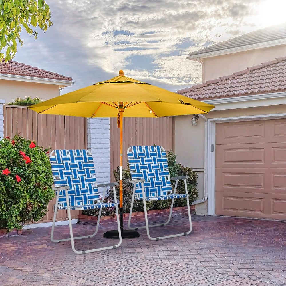 Outvita Webbed Lawn Chairs Set of 2, Easy Open & Lightweight Blue