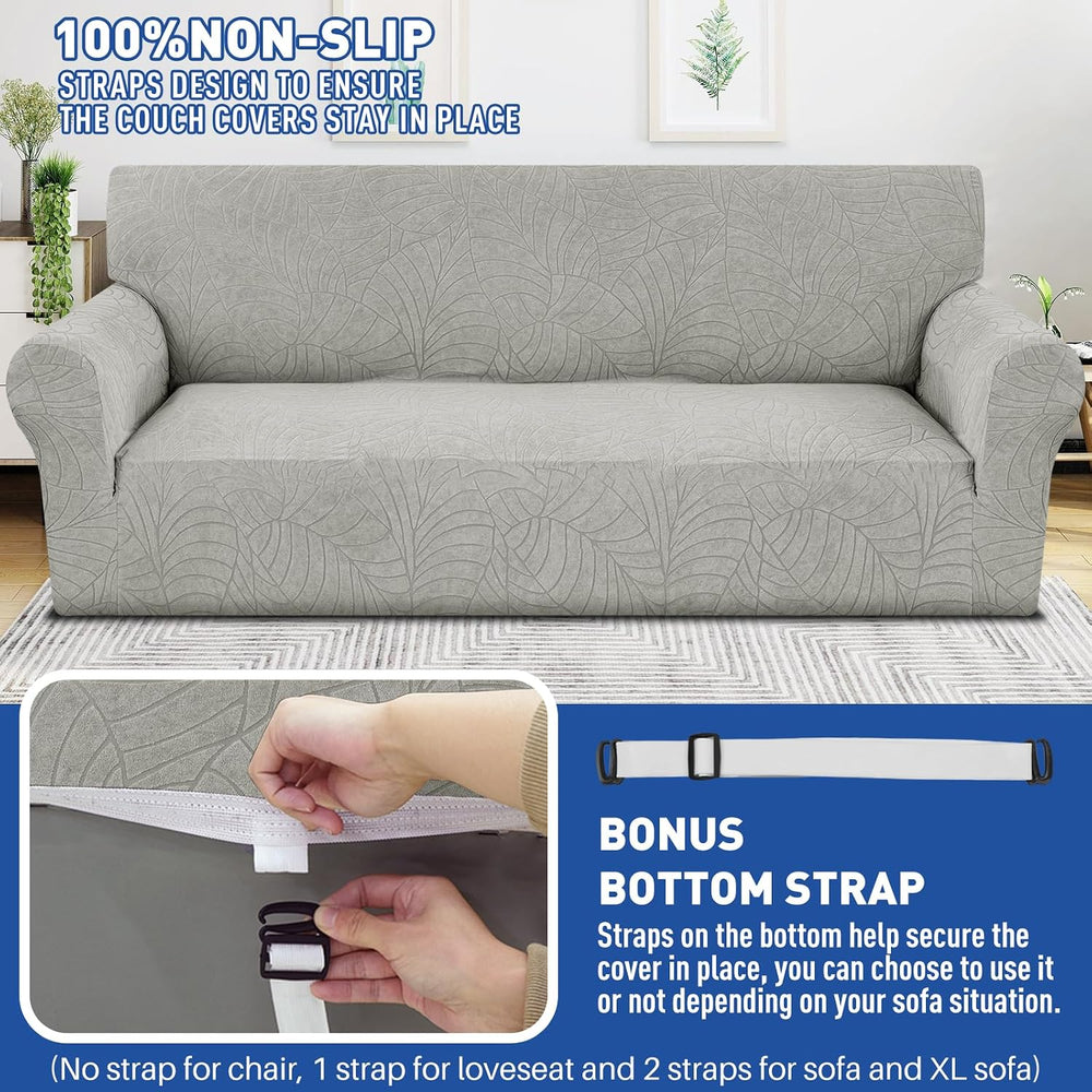 YEMYHOM Couch Cover Latest Jacquard Design High Stretch Sofa Chair Covers for...