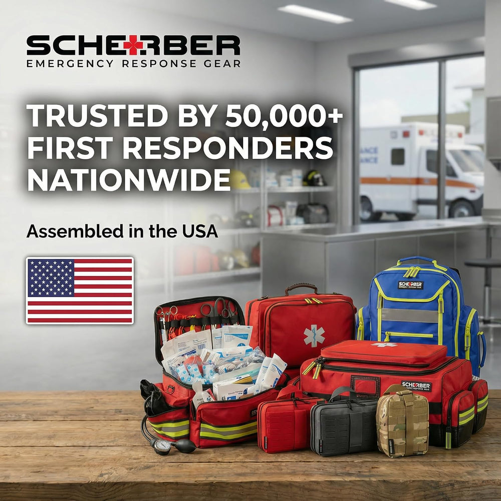 Scherber Fully-Stocked First Responder Professional Advanced EMT/EMS Trauma K...