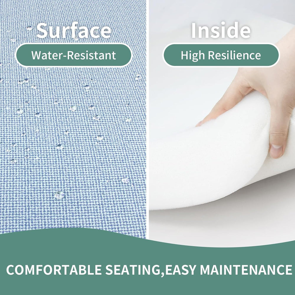 Outdoor Chair Cushions 22x22 Inch, Water Repellent Patio Seat Cushions with A...