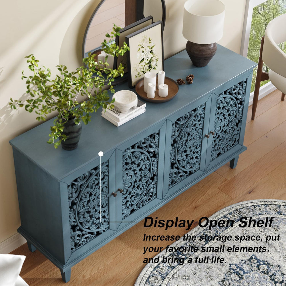 60" Sideboard Buffet Cabinet with Storage Accent Cabinet Credenza