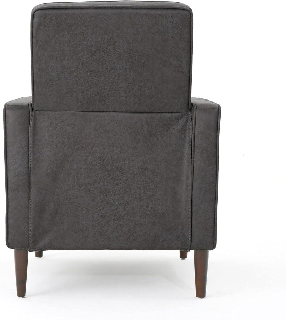 Christopher Knight Home Mervynn Mid-Century Modern Microfiber Recliner, Slate...