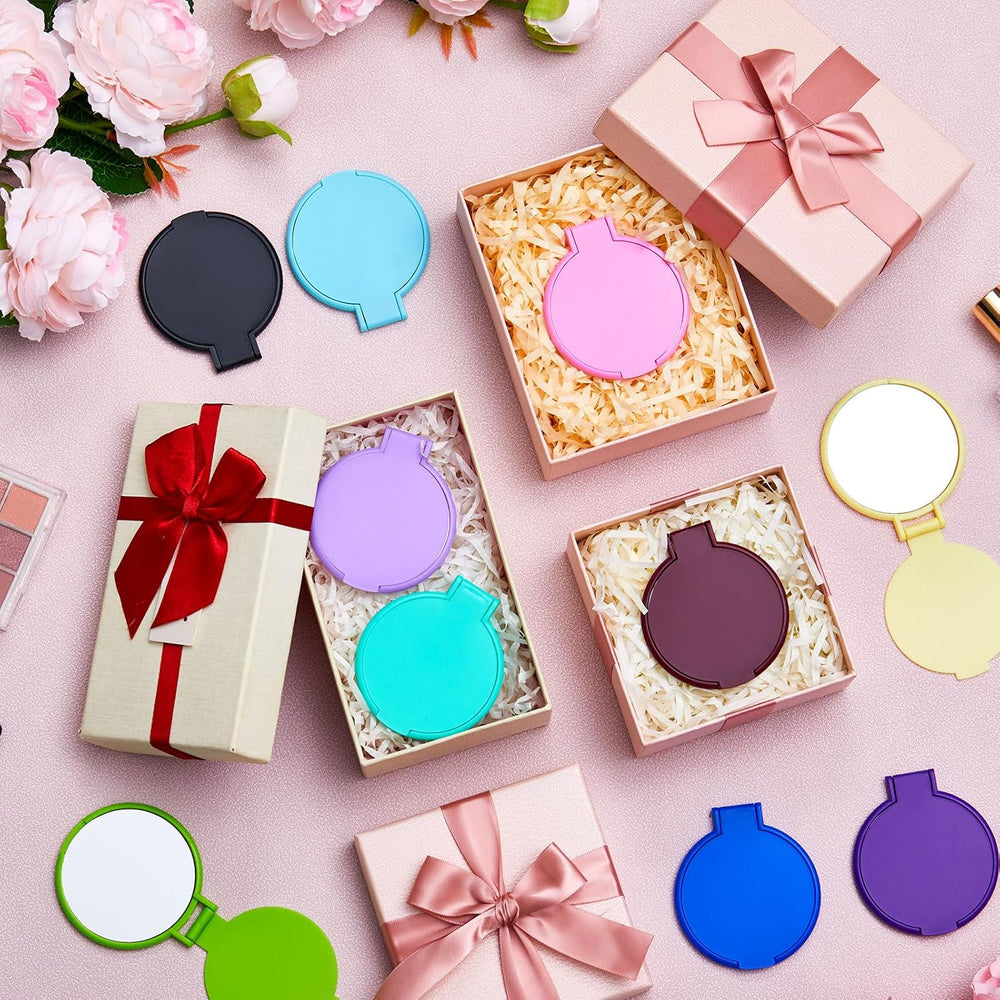 Jetec 240 Pieces Compact Mirrors Gifts Bulk,12 Colors