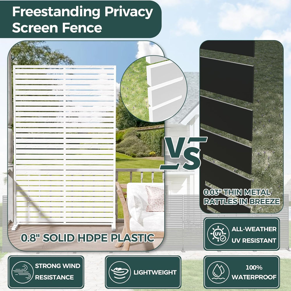 72" Privacy Screen Outdoor Privacy Fence Panel for Patio