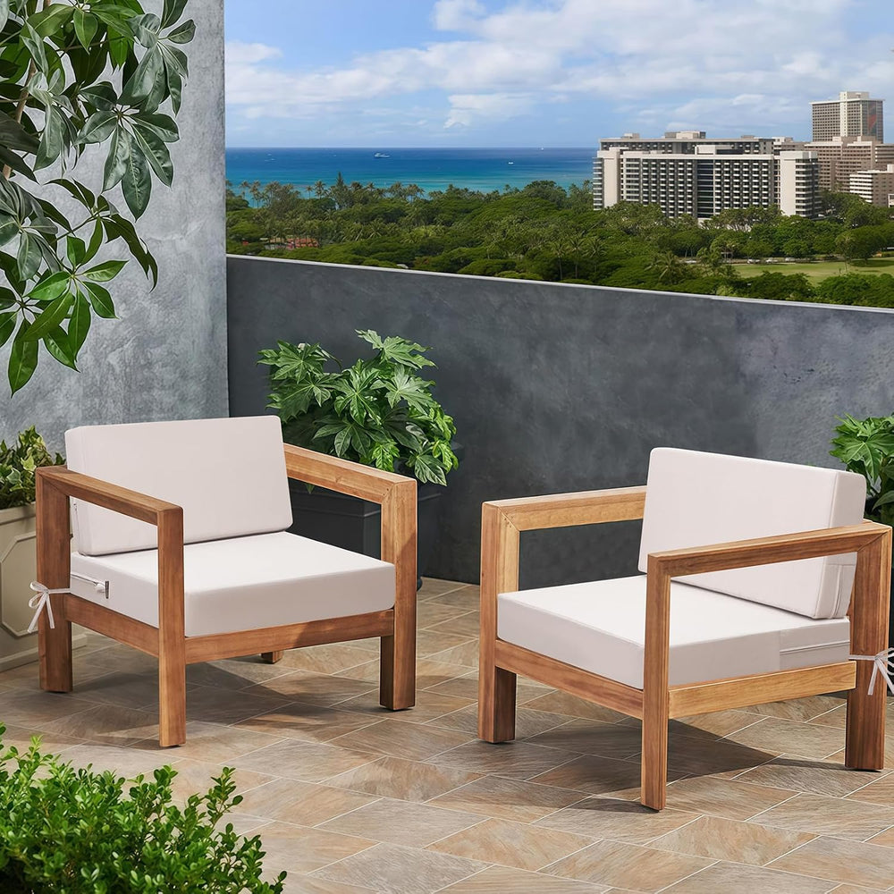 idee-home Outdoor Chair Cushions for Patio Furniture, Outdoor Seat Cushion