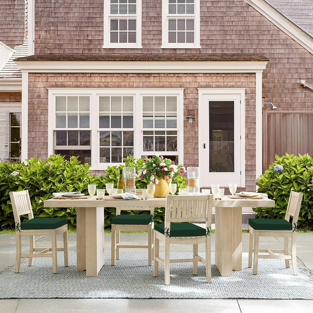 Basic Beyond Outdoor Chair Cushions Set of 2, Square Corner Outdoor Cushions ...