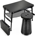 KPR Portable Camping Table and Stool Set, Ultralight Folding Beach Table