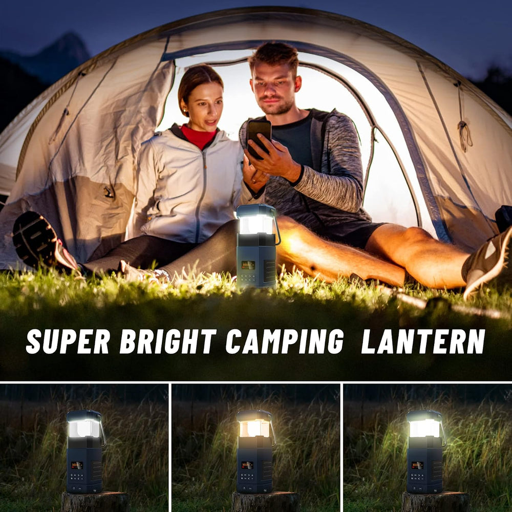 Libovgogo DF-585 Emergency LED Camping Lantern,IPX5 Waterproof Stereo Bluetoo...