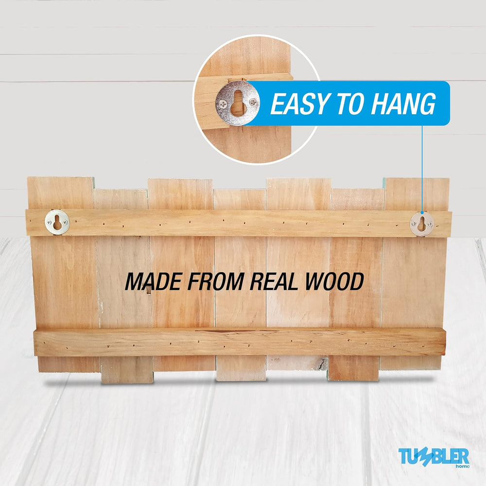 Tumbler Home Beachy Wall Hook Rack for Coastal and Beach Decor