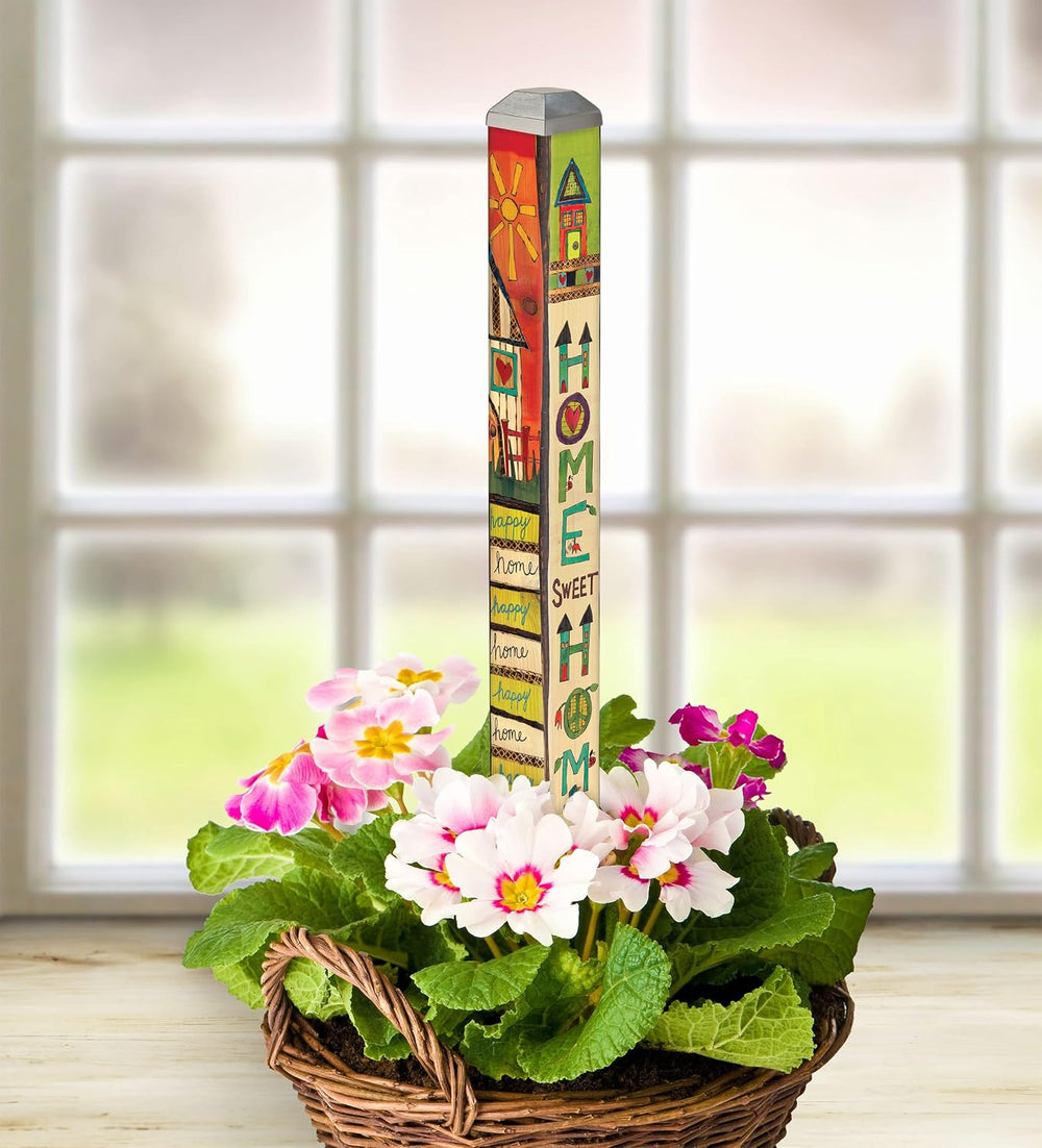 Studio M Art Pole, PVC Weather Resistant Pole with Vinyl Bowl 16 inches Tall ...