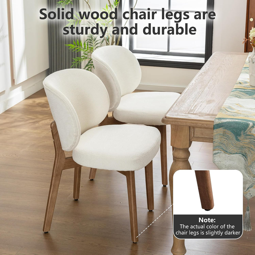 YOUNIKE Single Dining Chair Modern Kitchen Dining Room Chair Beige