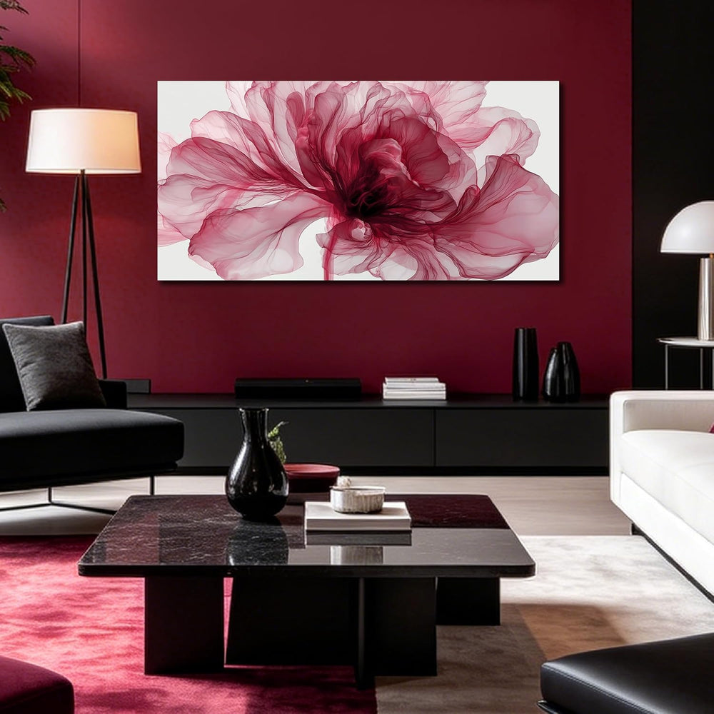 MXUNYZ Red Flower Canvas Wall Art bedroom Abstract Print Painting
