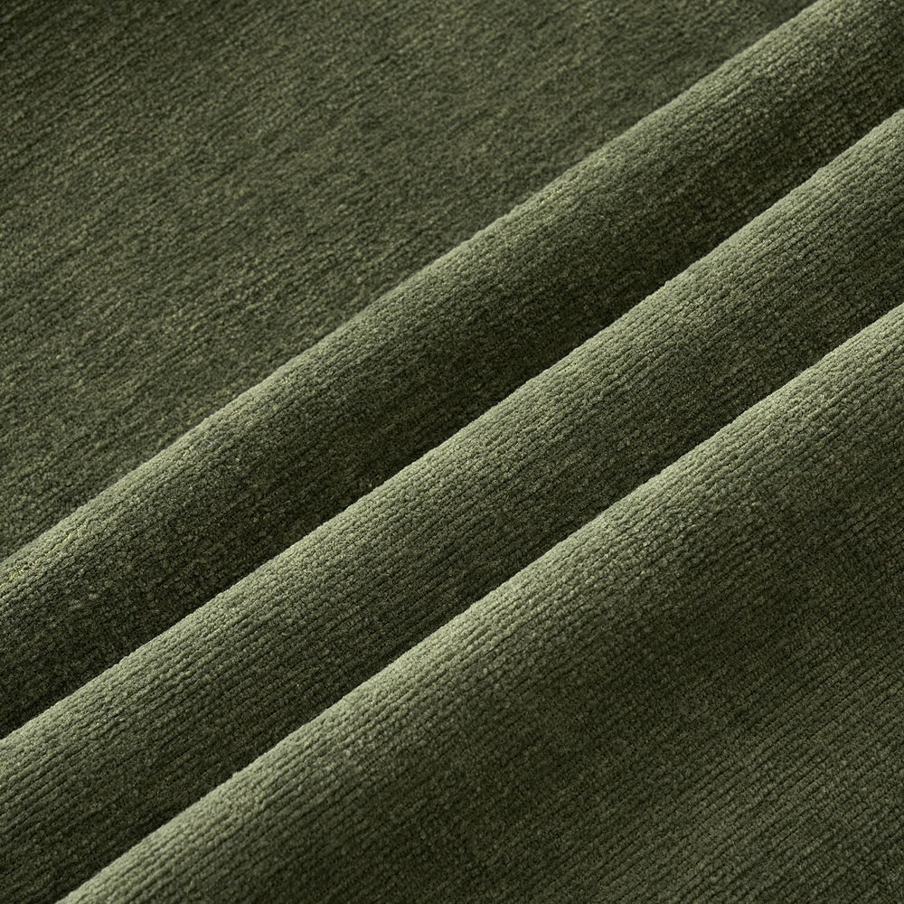 MIULEE Olive Green Chenille Couch Euro Throw Pillow Covers, 26x26