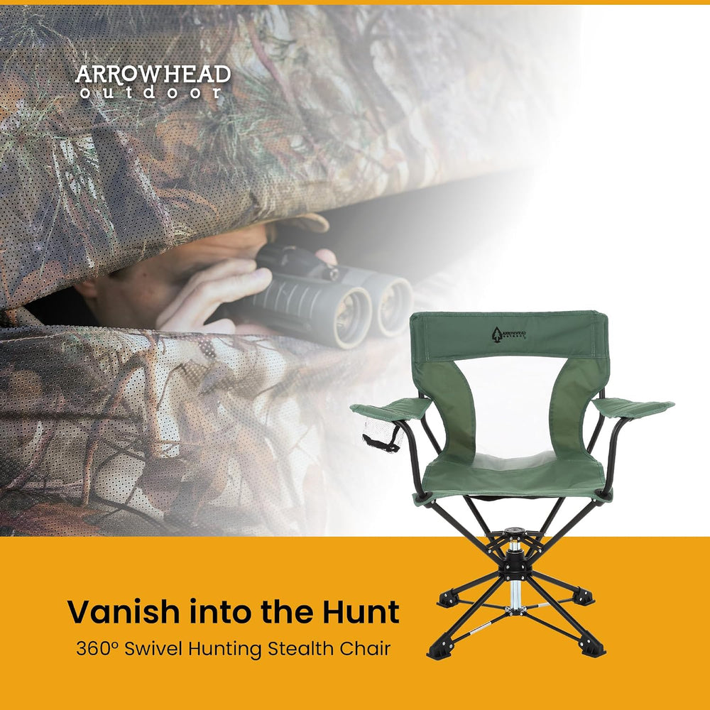 ARROWHEAD OUTDOOR 360° Degree Swivel Hunting Chair