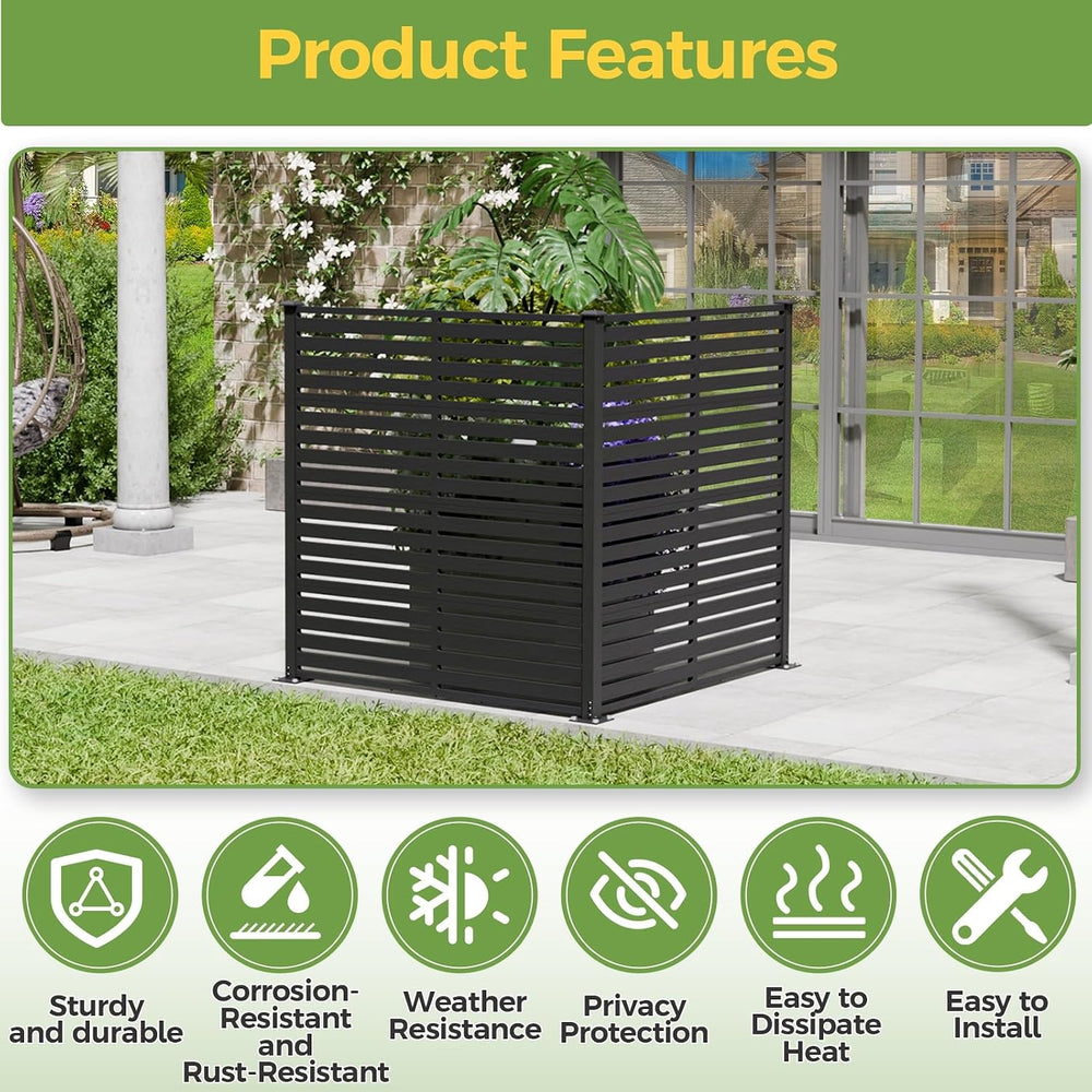 47" W x 48" H Air Conditioner Fence Panels, Pool Equipment Enclosur...