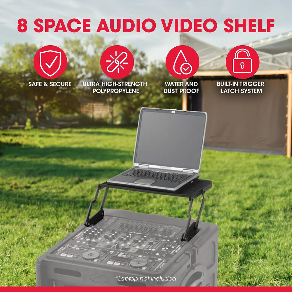 SKB 1SKB-AV8 19" AV shelf for 8U+ slant top racks