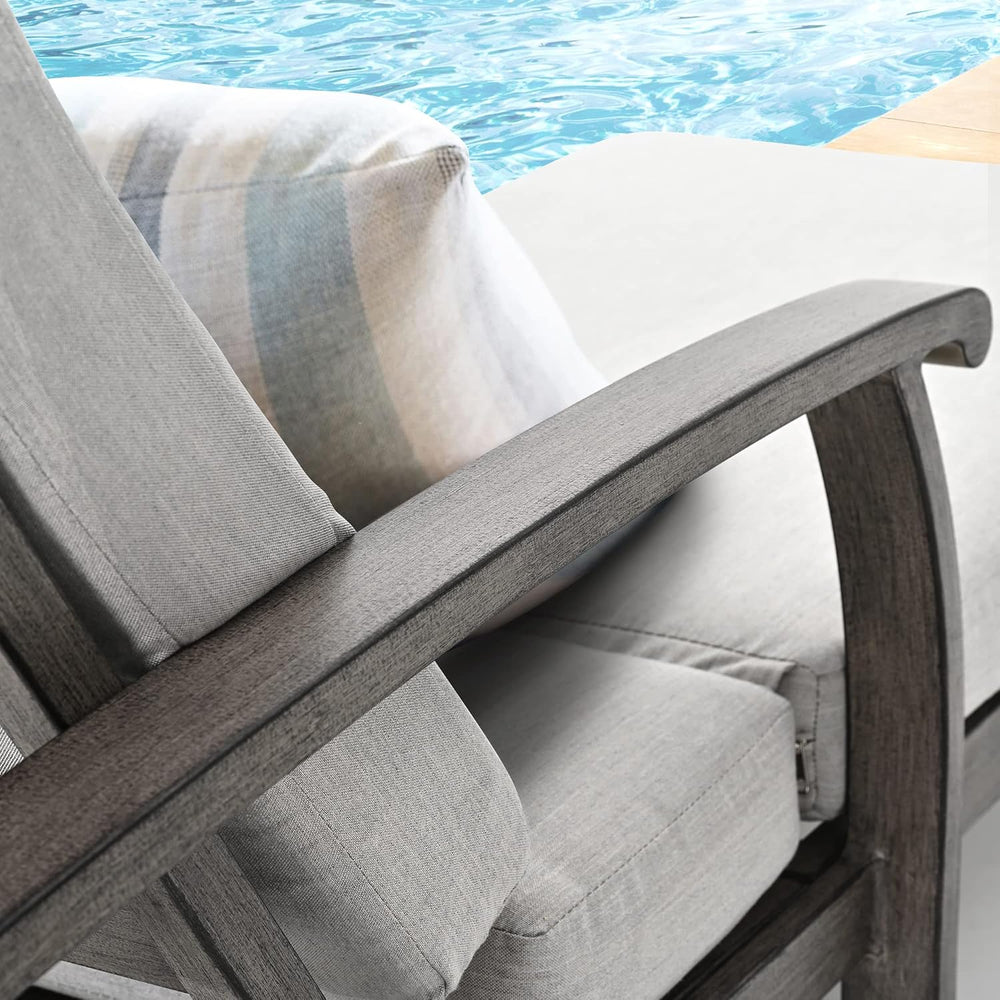 HAPPATIO Aluminum Patio Chaise Lounge Set 3 Pieces, Aluminum Patio Lounge Cha...