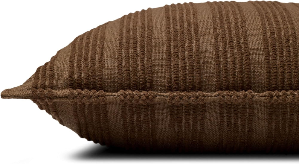 Loloi Amber Lewis Aspyn Brown 22'' x 22'' Cover Only Pillow