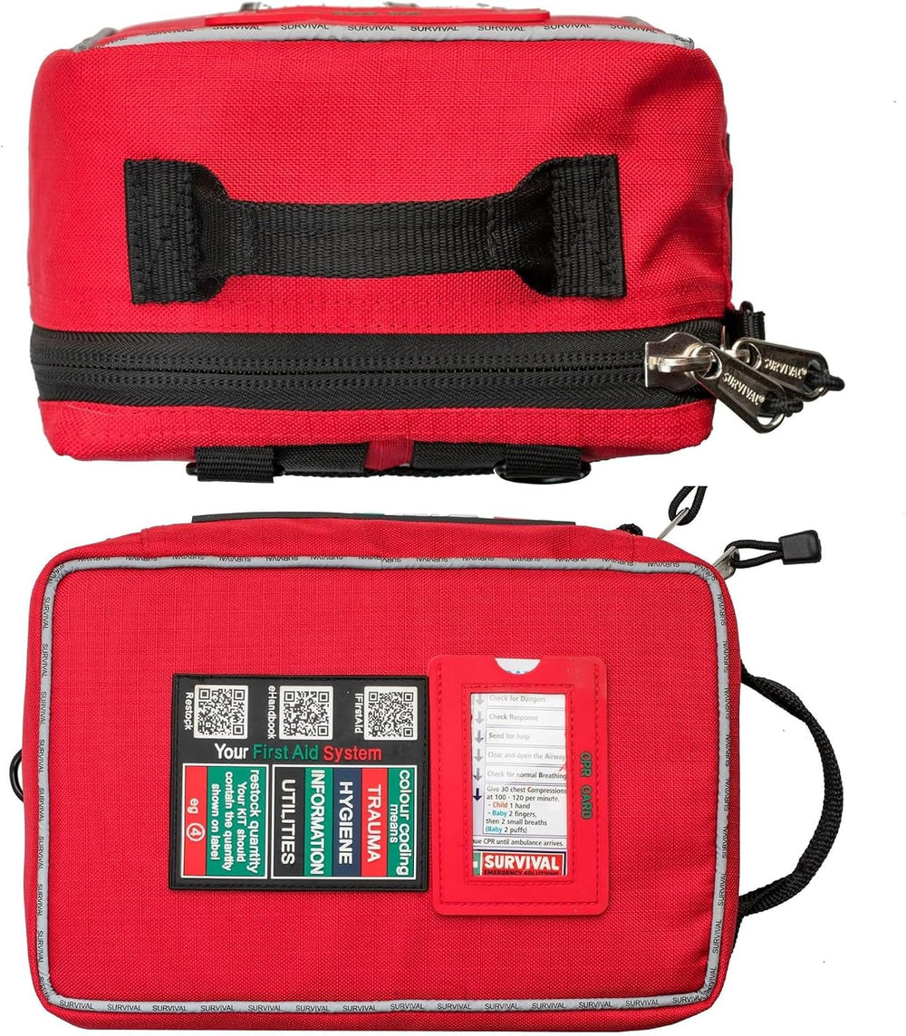 SURVIVAL Large First Aid Kit, 142-Piece Emergency Response System
