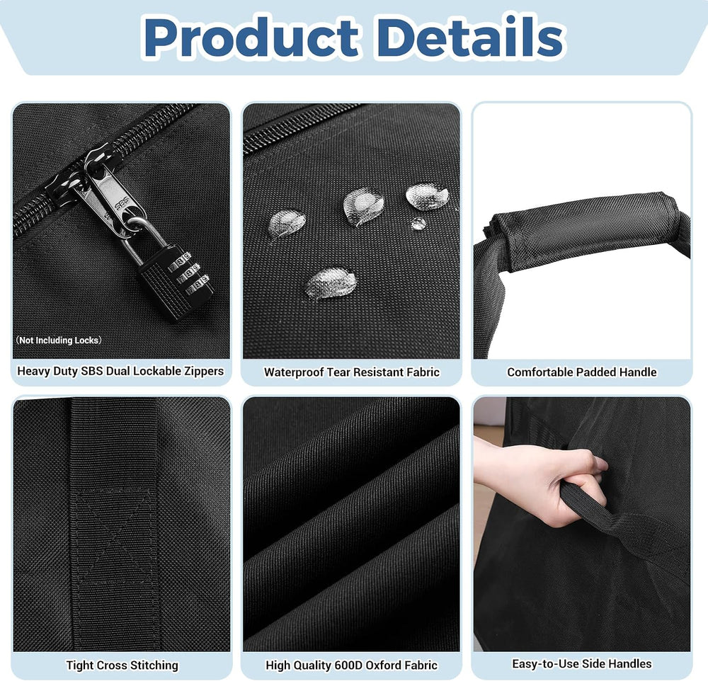 COOLBEBE 83" x 16" x 12" Extra Large Tent Storage Bag - 260L, ...