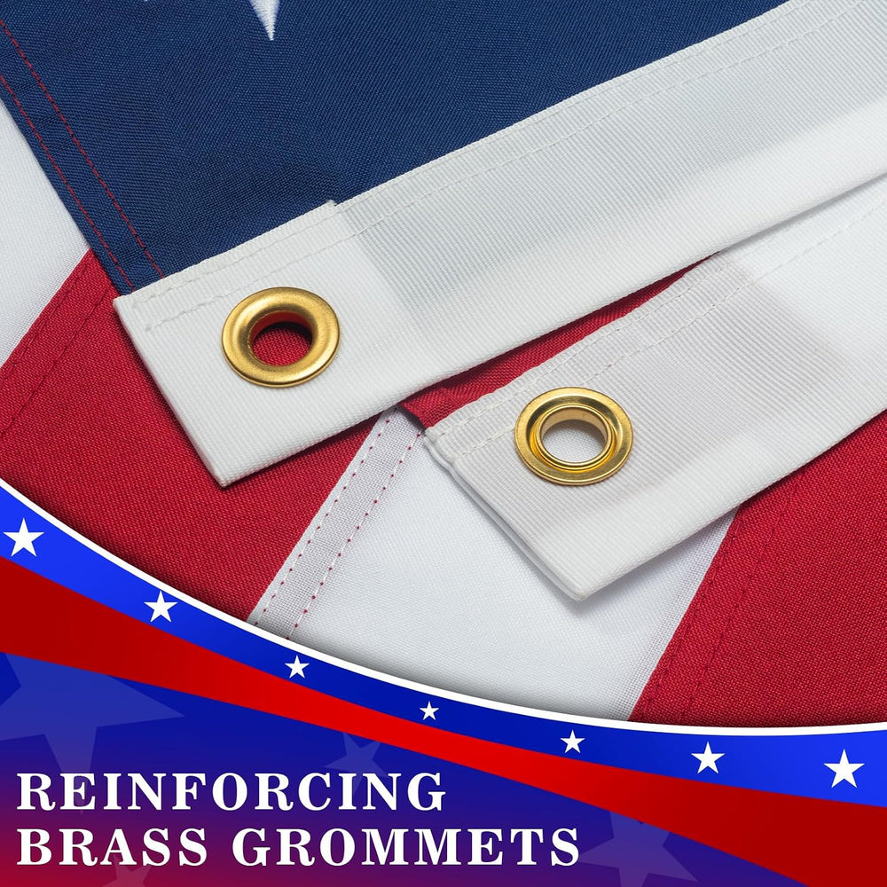 High Wind American Flag Outdoor 8x12 Ft, Long Lasting US Flags for Outside