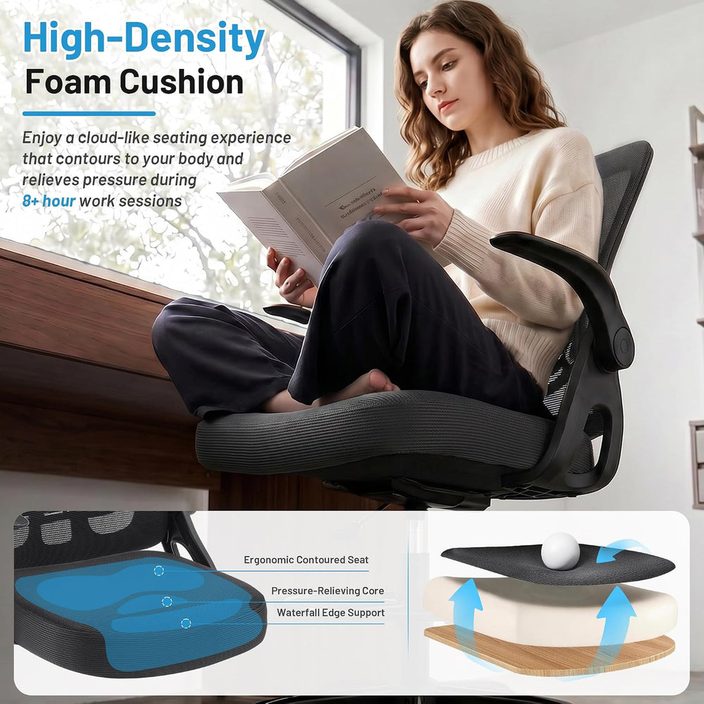 Drafting Chair for Standing Desk, Tall Office Chair with 22"-30" Se...