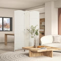 HOMCOM Room Divider 3-Panel, 6FT-Tall Folding Privacy Screen, White