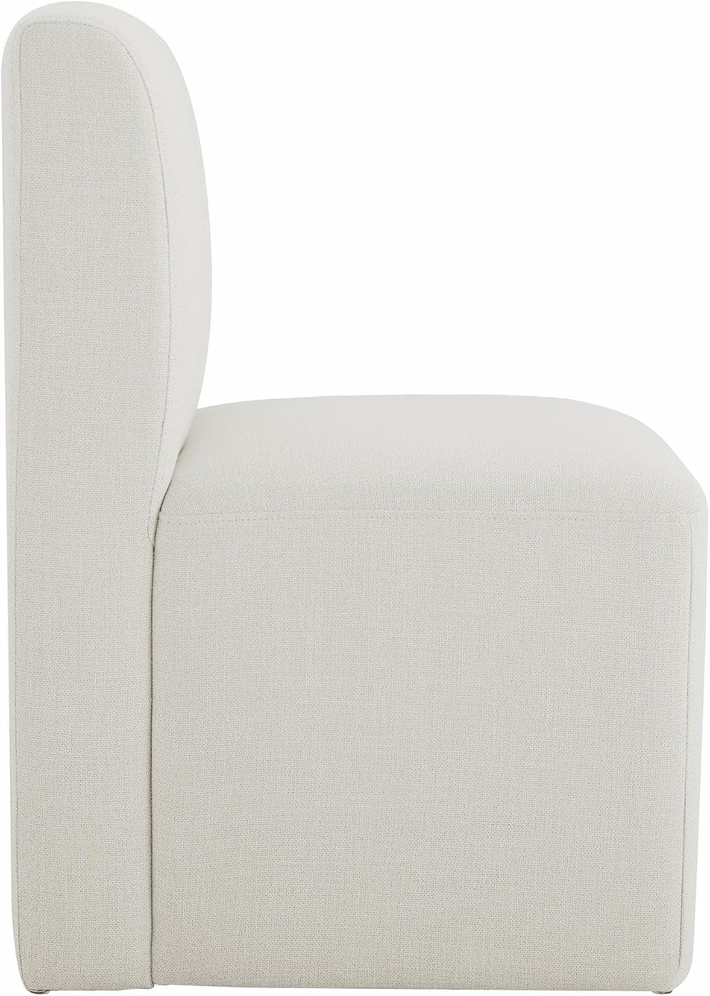 CHITA Dining Chairs with Casters Set of 4, Fully Assembled, Linen