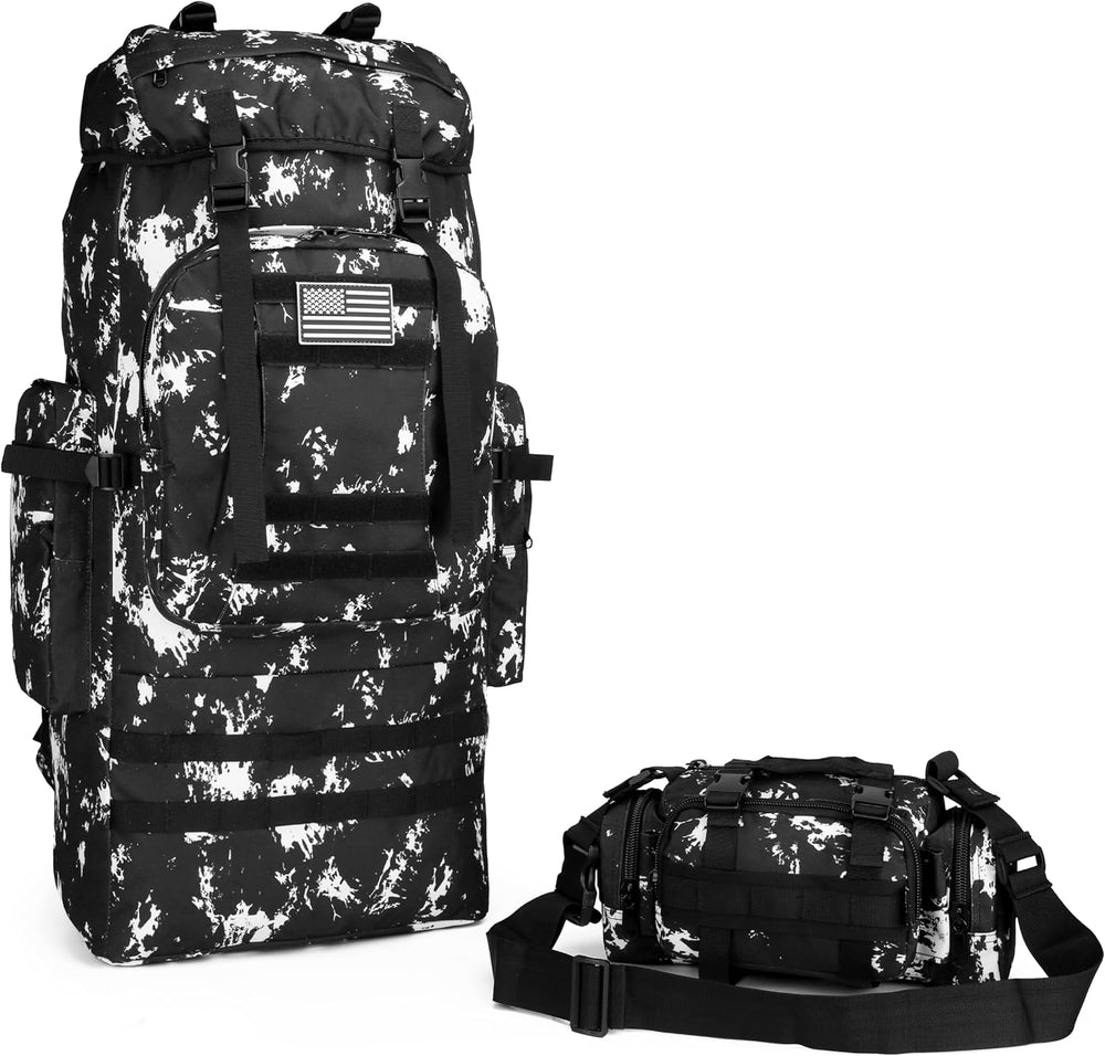 King'sGuard 100L Camping Hiking Backpack Molle Rucksack Military Camping ...