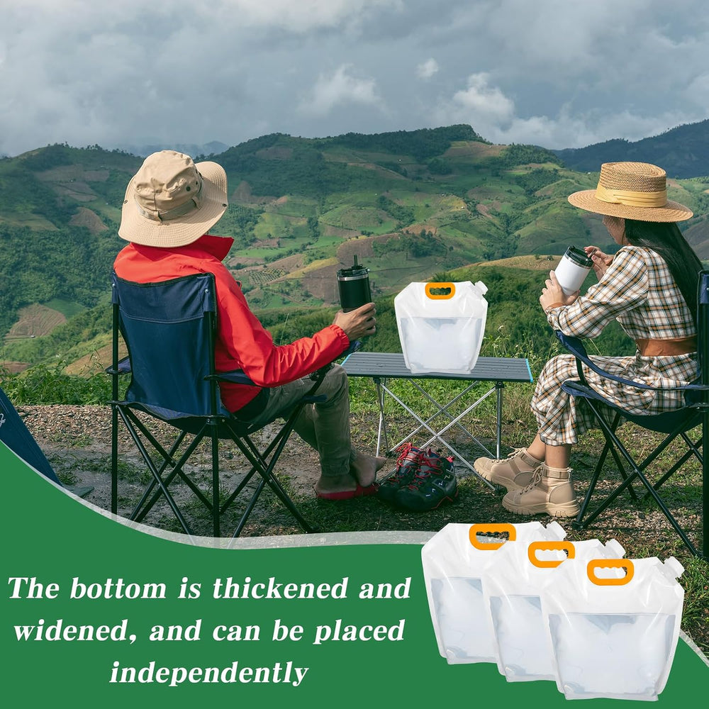 12 Pack 1.3 Gallon Collapsible Water Storage Bag