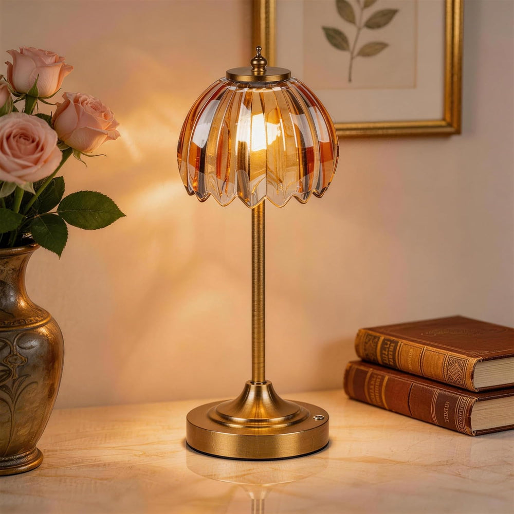 Rechargeable Cordless Table Lamp, 3 Color Temps & Stepless Dimming