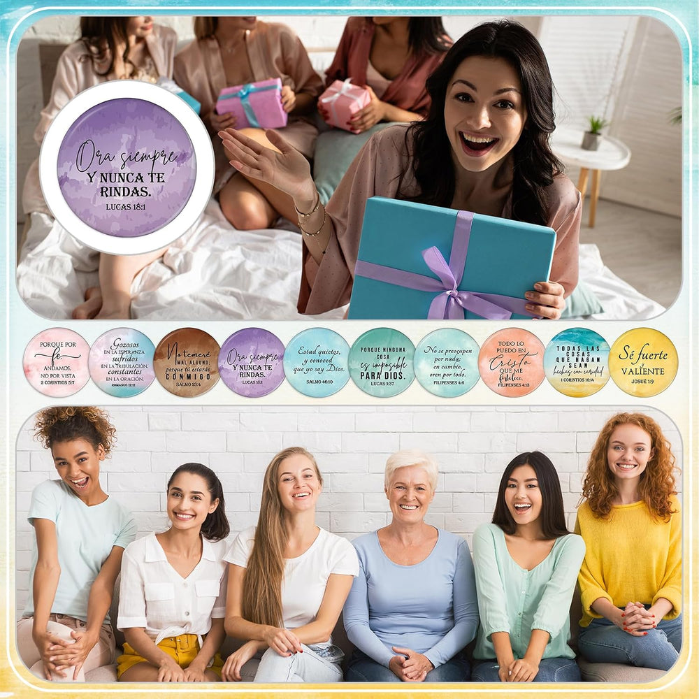 GlikCeil 80 Pcs Christian Compact Mirror Bulk for Women,Religious