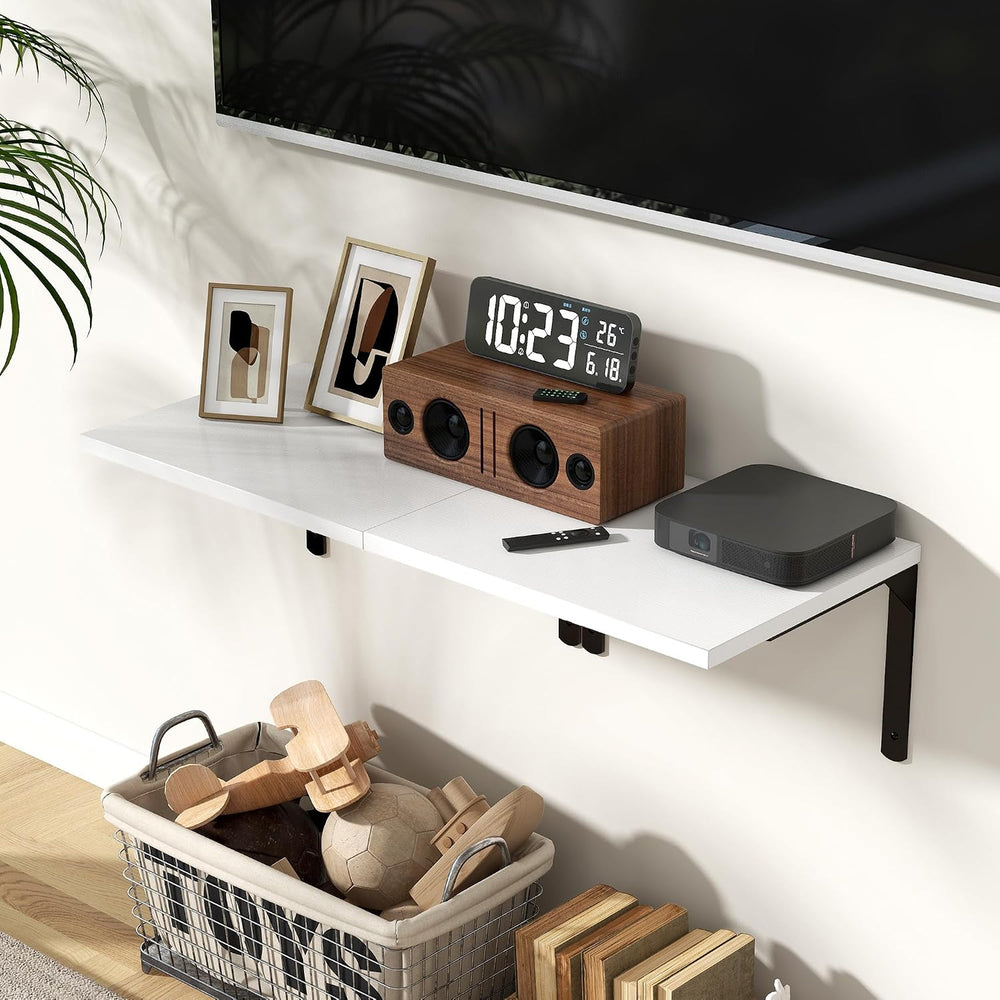 Fun Memories Floating Shelves for Wall, 12 Inch Deep Floating Shelves Set of ...