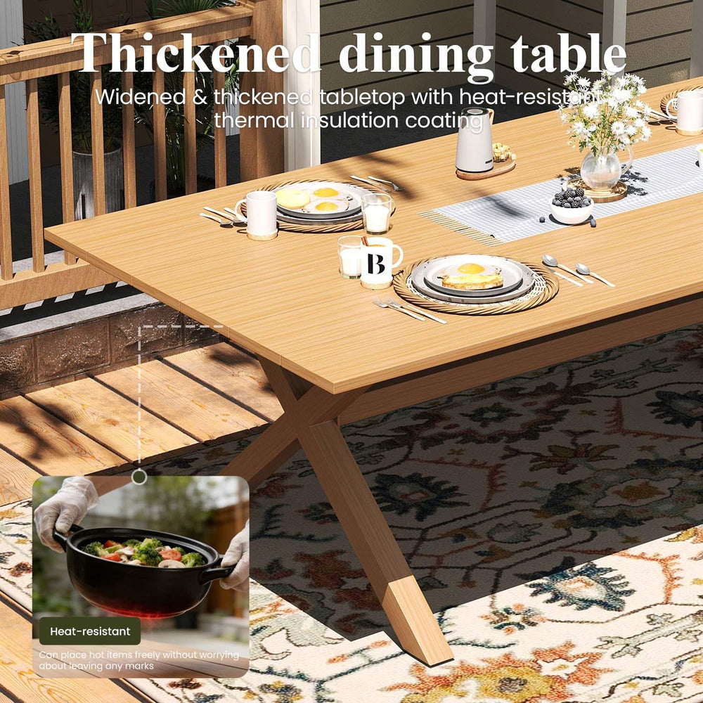 LayinSun Outdoor Dining Set for 12, 14 Pieces Patio Furniture Sets with Alumi...