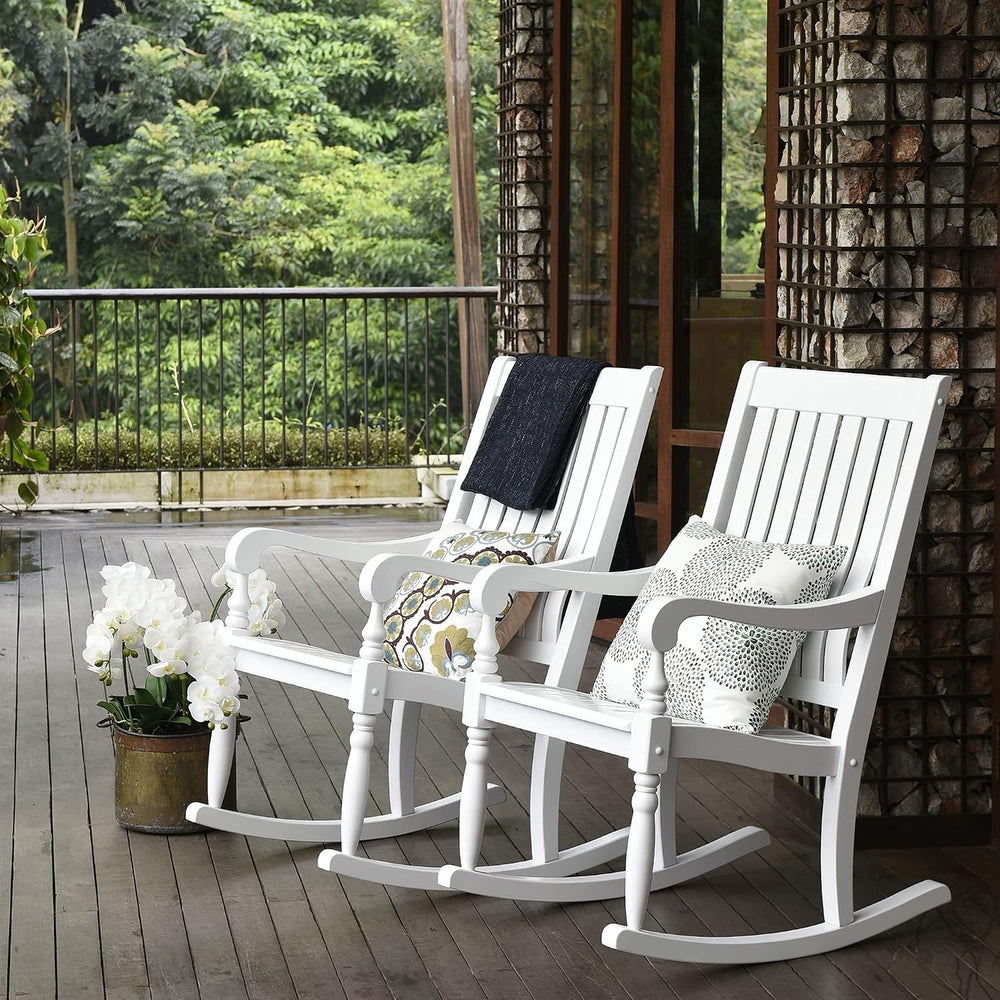 Cambridge Casual Thames Oversized Rocking Chair, White