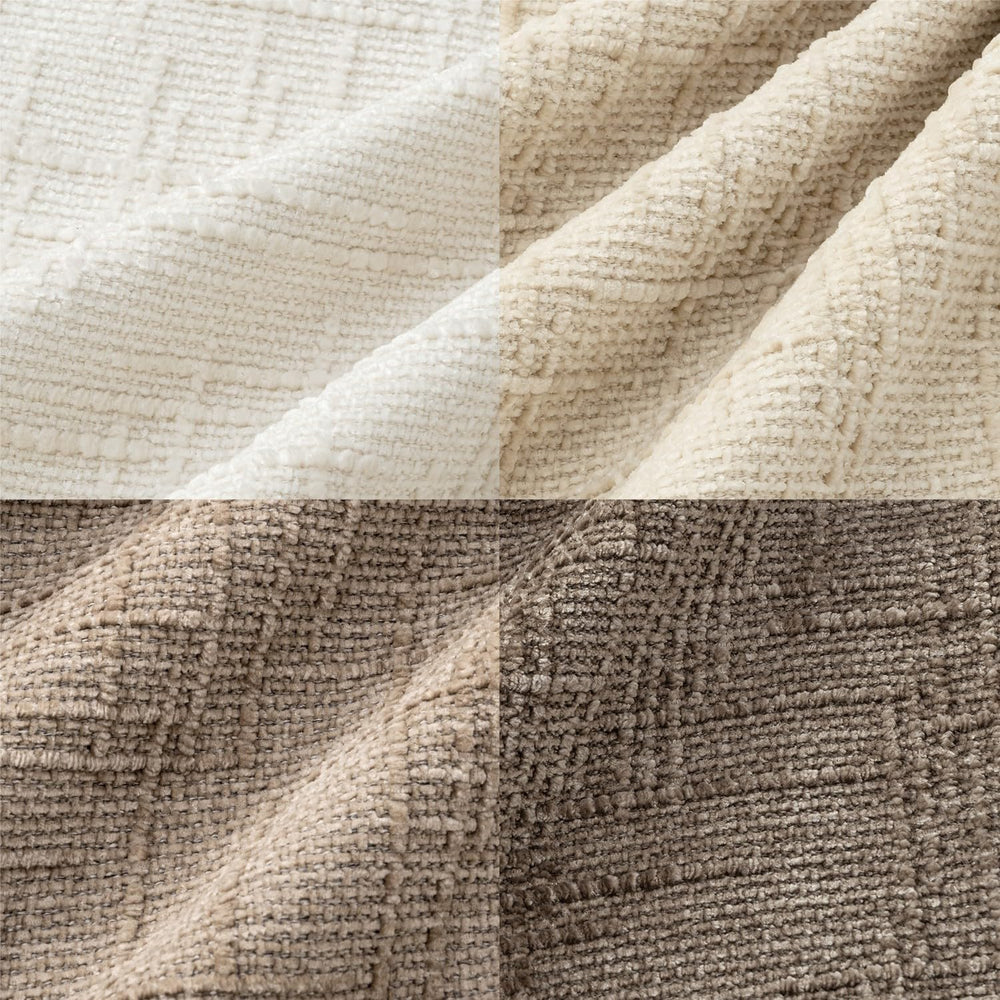 MIULEE Texture Chenille Decorative Throw Pillow Covers Neutral Beige 20x20