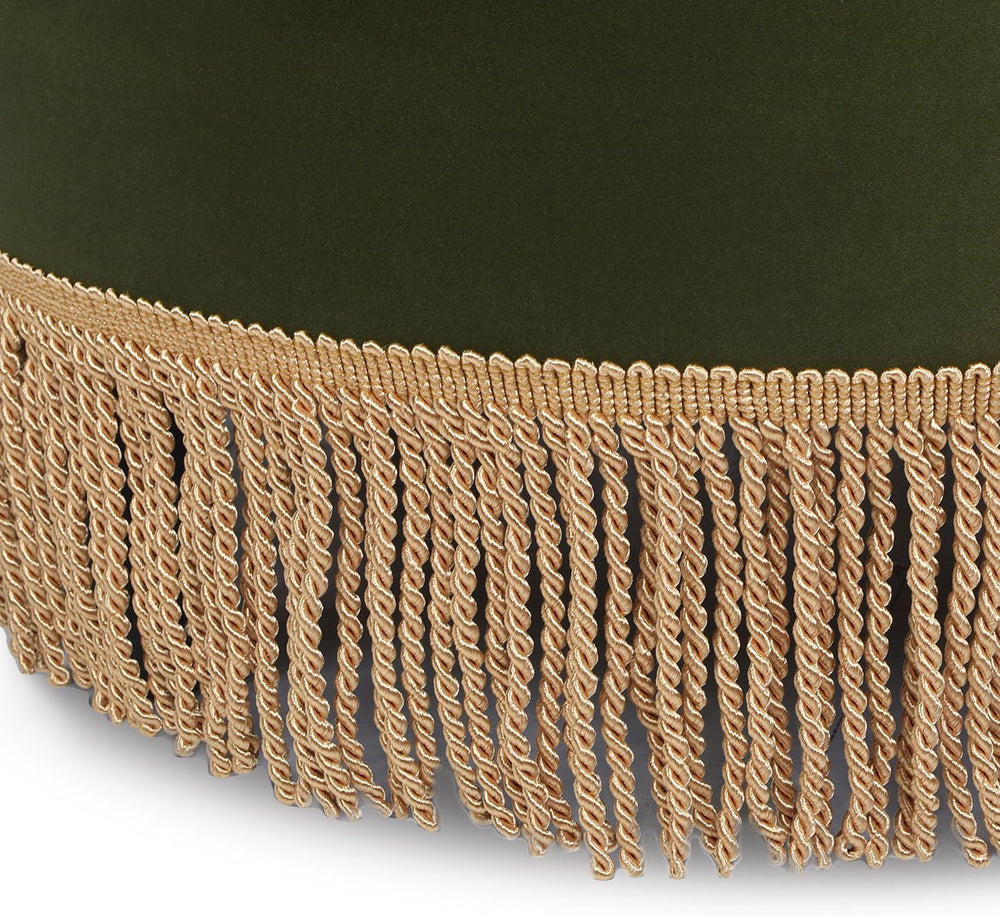 Jennifer Taylor Home Yolanda 24" Round Upholstered Accent Ottoman, Medium
