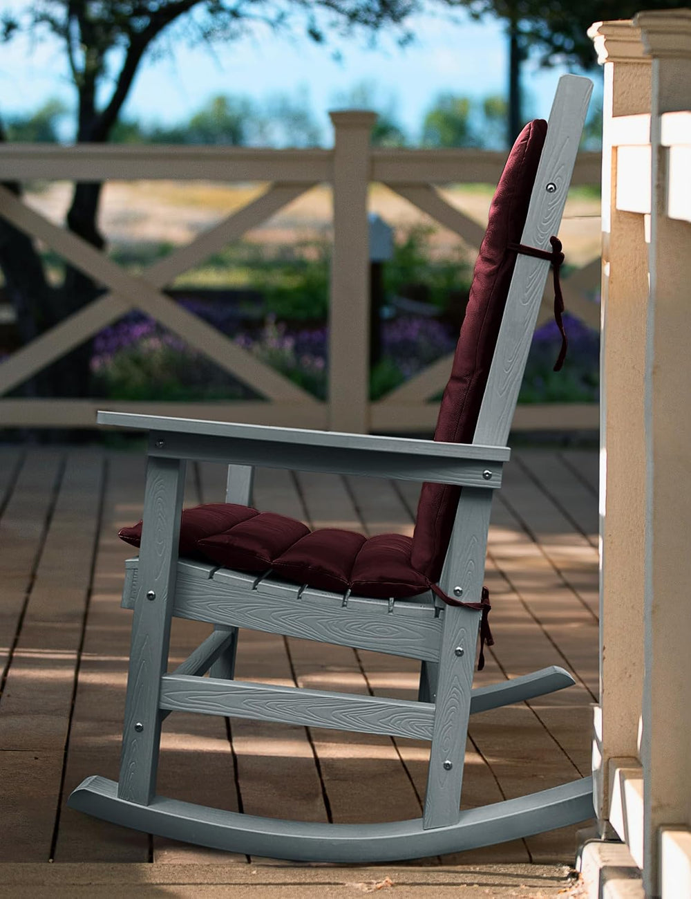 YEFU Adirondack Chair Cushion, 19.7x18.9x1.5'' Cushions Set of 2, Bur...