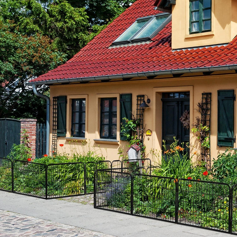 Yaheetech 24in x 85ft Rustproof Foldable Metal Decorative Garden Fence