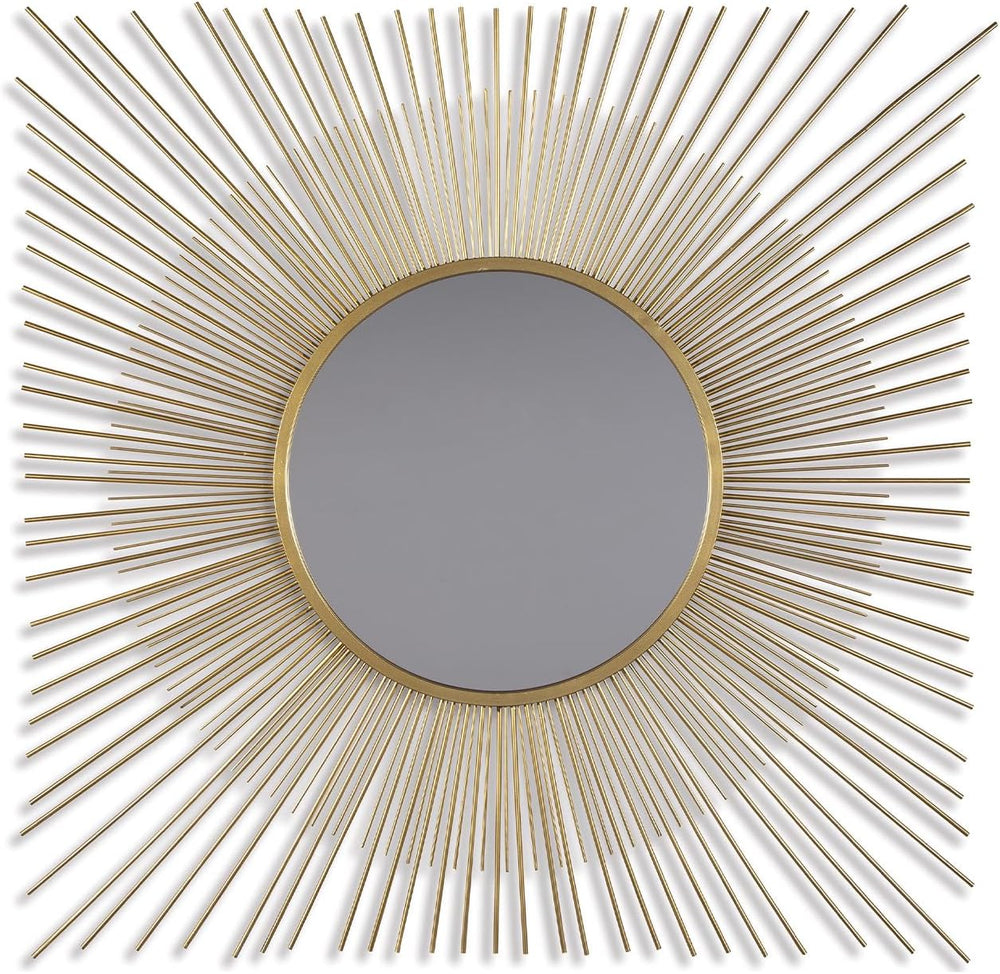 Signature Design by Ashley Accent Mirror, 42-in Gold Sunburst, Elspeth