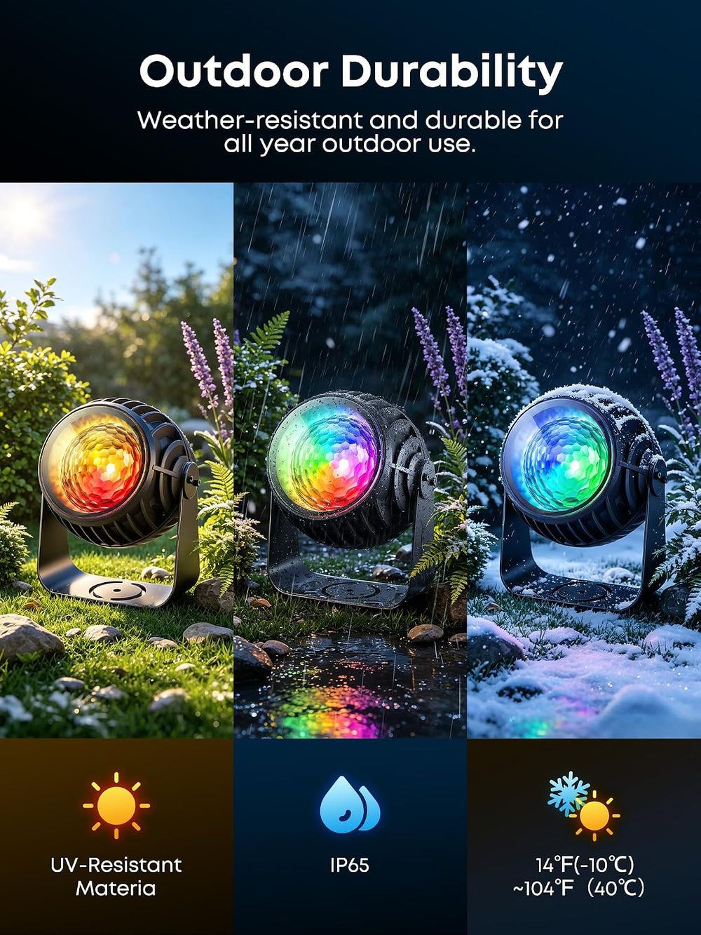 PIKOY Halloween Projector Outdoor with App, Halloween Decorations Outdoor