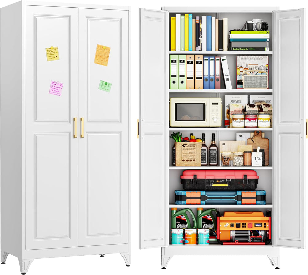 75"Kitchen Pantry Cabinet, Storage Cabinet with Doors and Shelves