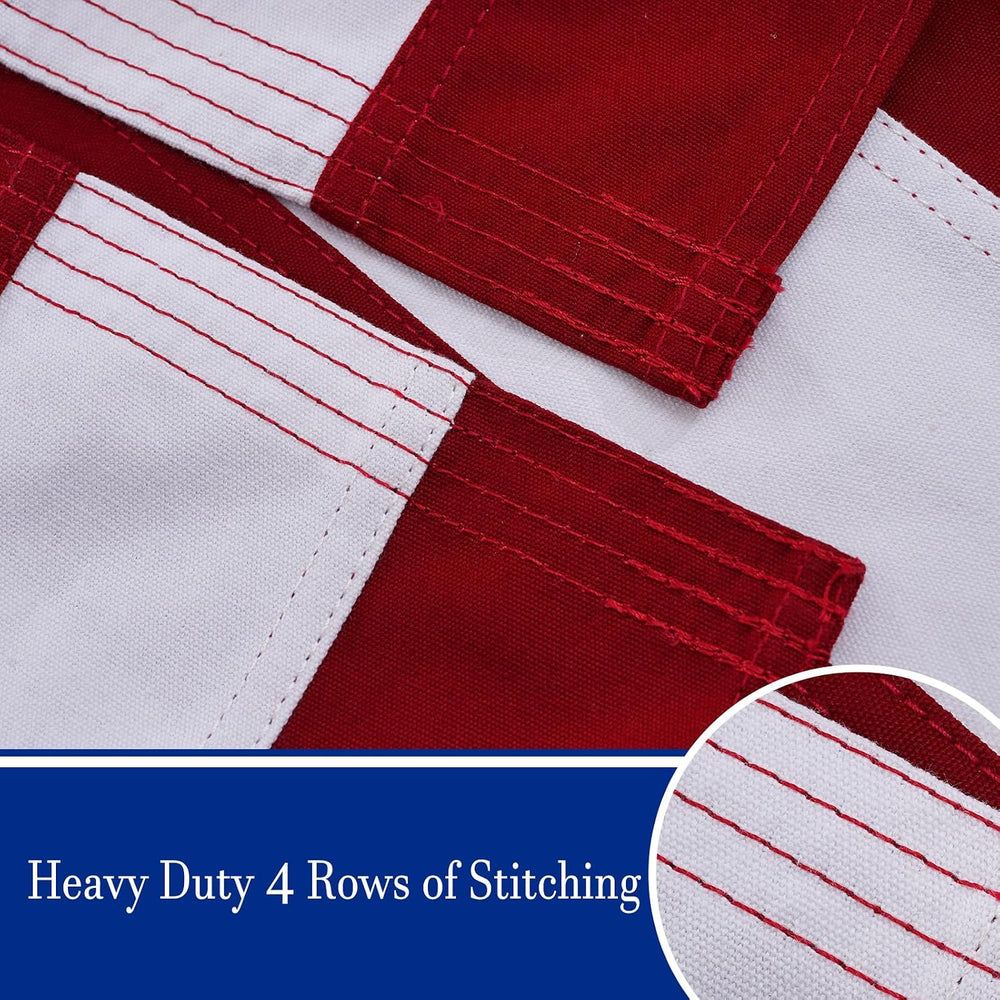 Bradford Cotton American Flag 4x6 feet Embroidered Star Cloth USA US Flags So...