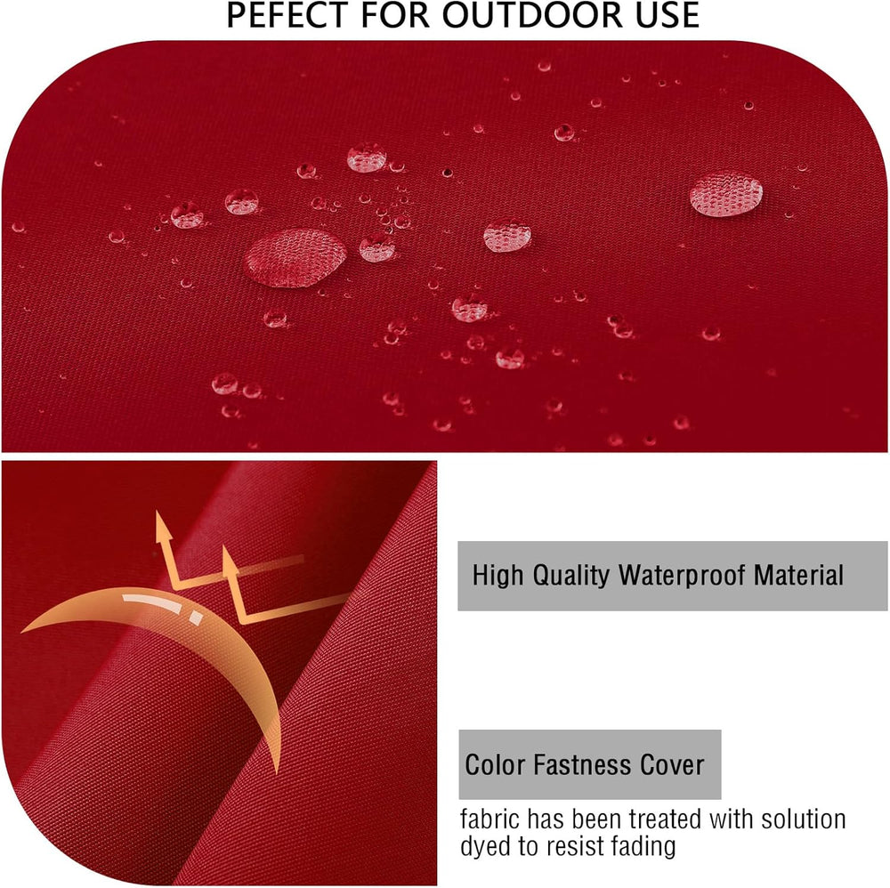 idee-home Outdoor Chair Cushions Set of 4, Waterproof Outdoor Seat Cushions