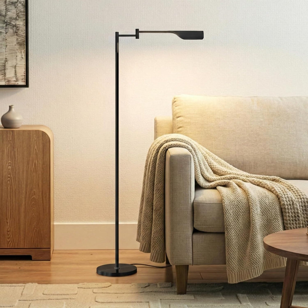 Brightech Leaf Pharmacy LED Reading Lamp, Dimmable Floor Lamp with Easy Rotat...