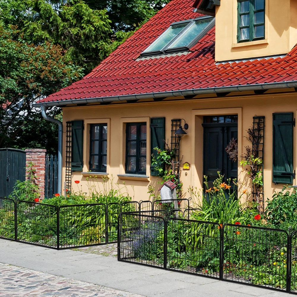 Yaheetech 24in x 43ft Rustproof Foldable Metal Decorative Garden Fence