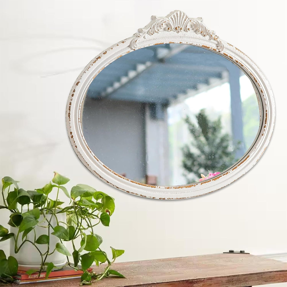 Vintage Oval Bathroom Mirrors for Over Sink 24" X 18"