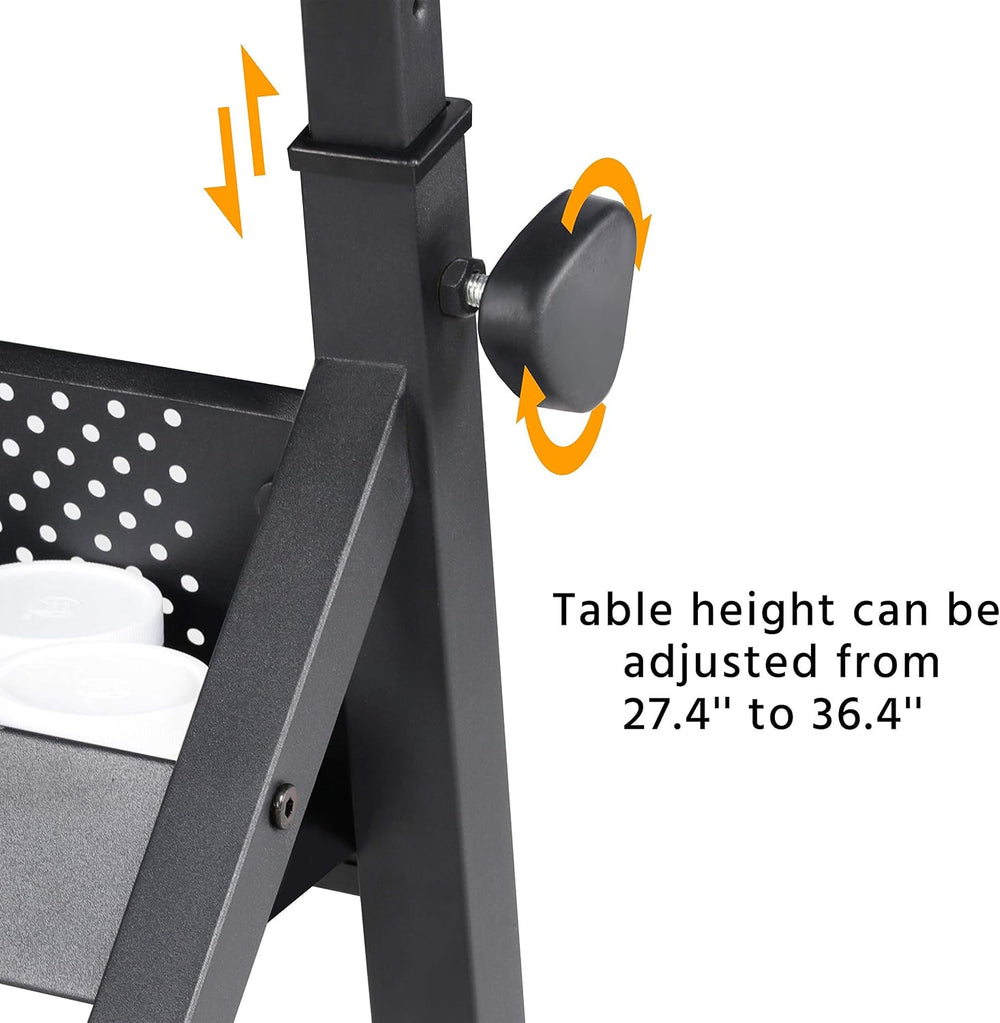 Topeakmart Height Adjustable Wood Drafting Table Drawing Art Desk Tiltable