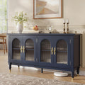 iPormis 59" Arched Sideboard Buffet Cabinet with Storage, Blue